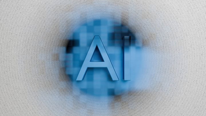 A screenshot showing a computer screen with code and AI graphics, highlighting open-source AI agents and cybersecurity.